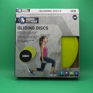 New 2 Pack Series 8 Fitness Dual Sided Gliding Discs Sliders Ultimate Core Work